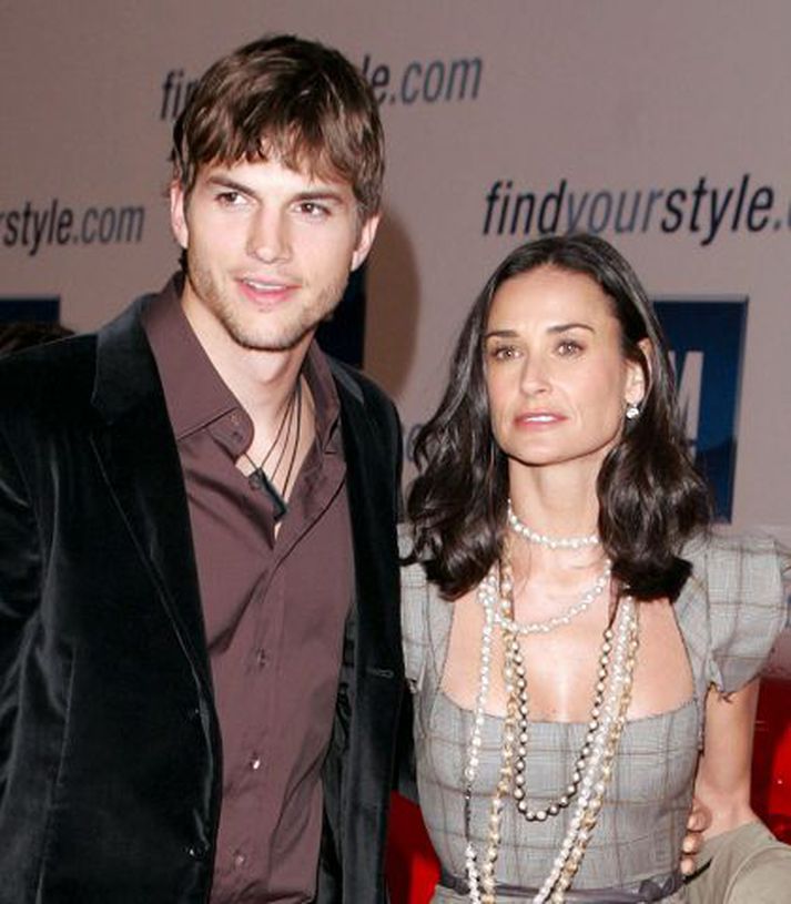 Kutcher Kann að forðast rifrildi við eiginkonu sína, Demi Moore.