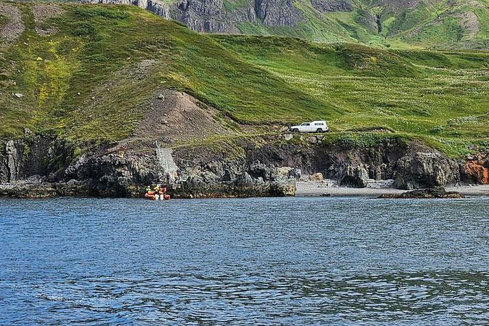 Frá aðgerðum í Loðmundarfirði.