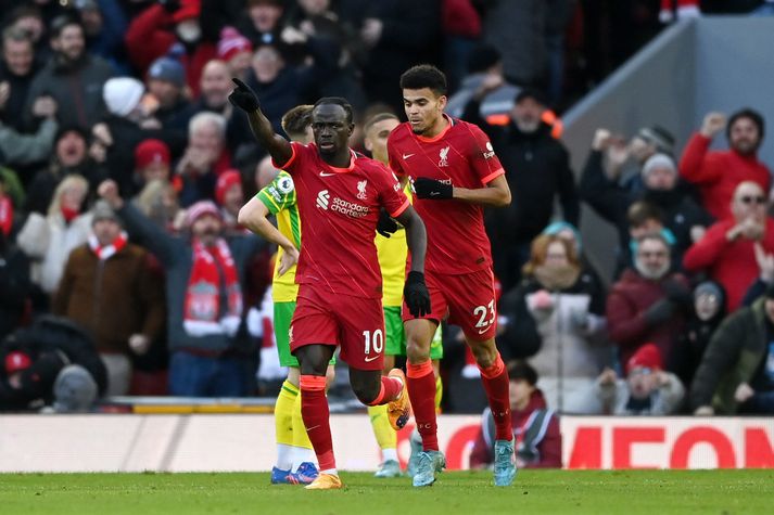 Liverpool vann mikilvægan 3-1 sigur gegn Norwich í dag.