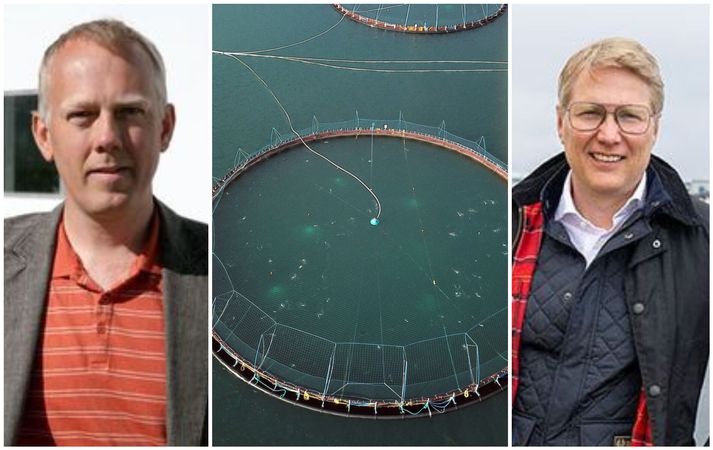 Finnbogi Sveinbjörnsson, formaður Verkalýðsfélags Vestfjarða og Daníel Jakobsson, forstjóri Arctic Fish.