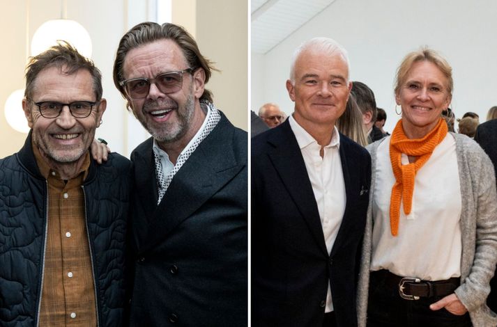 Einar Örn Benediktsson, Elías Guðmundsson, Lárus Welding og Þorgerður Katrín Gunnarsdóttir utanríkisráðherra létu sig ekki vanta.