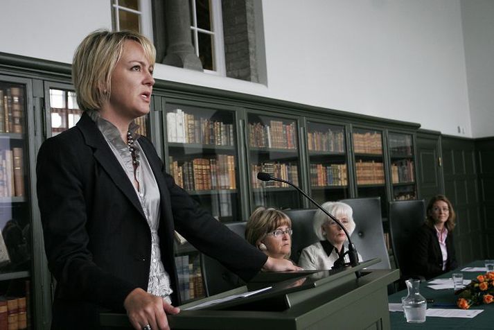 Þau eru sammála í pólitík en ósammála um hvort þeirra geti náð meiri árangri í brú Sjálfstæðisflokksins.Fréttablaðið/rósa