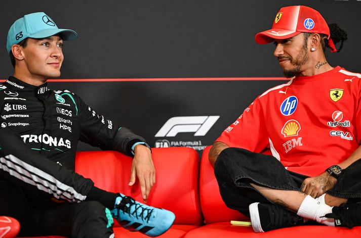Augun verða á heimamönnunum George Russell og Lewis Hamilton í dag enda hafa þeir verið að keyra vel í síðustu keppnum.