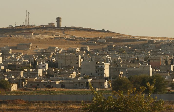 Kobane er að finna á Sýrlandsmegin á landamærum Tyrklands og Sýrlands.