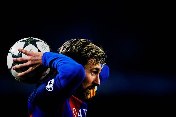 Lionel Messi og félagar í Barcelona eru eitt af sjö spænskum liðum sem komust áfram í Evrópukeppnunum.