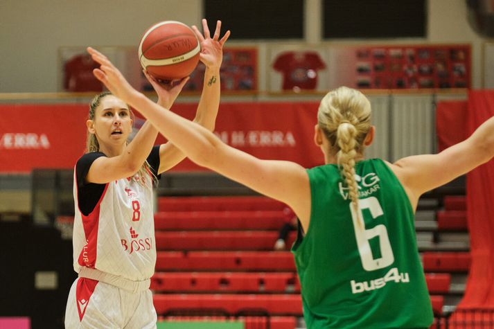 Alyssa Cerino var stigahæst hjá Valskonum í kvöld.