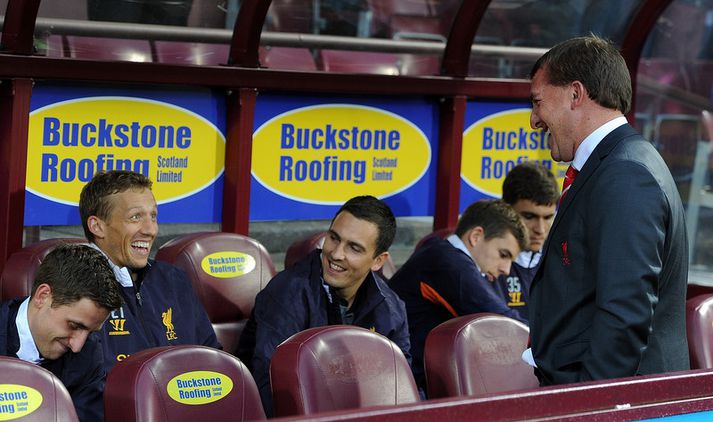 Stewart Downing hefur verið á bekknum hjá Brendan Rodgers í fyrstu leikjum tímabilsins.