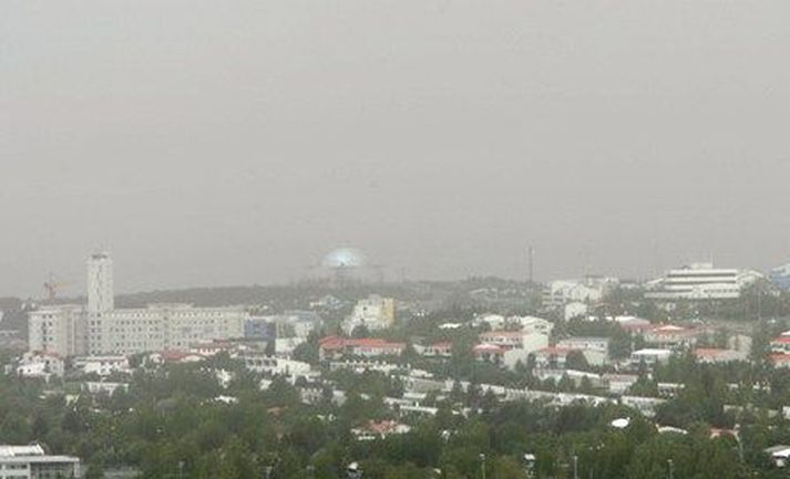 Styrkur svifryks á höfuðborgarsvæðinu fóryfir heilsuverndarmörkin í gær