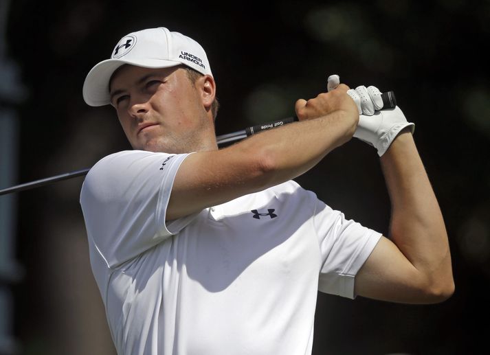 Jordan Spieth í Masters mótinu fyrr á árinu.