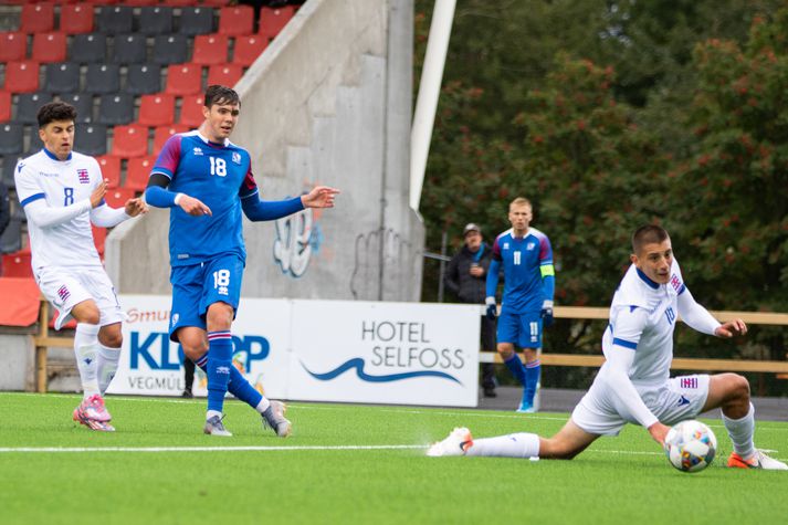 Willum í leik með U-21 árs landsliði Íslands