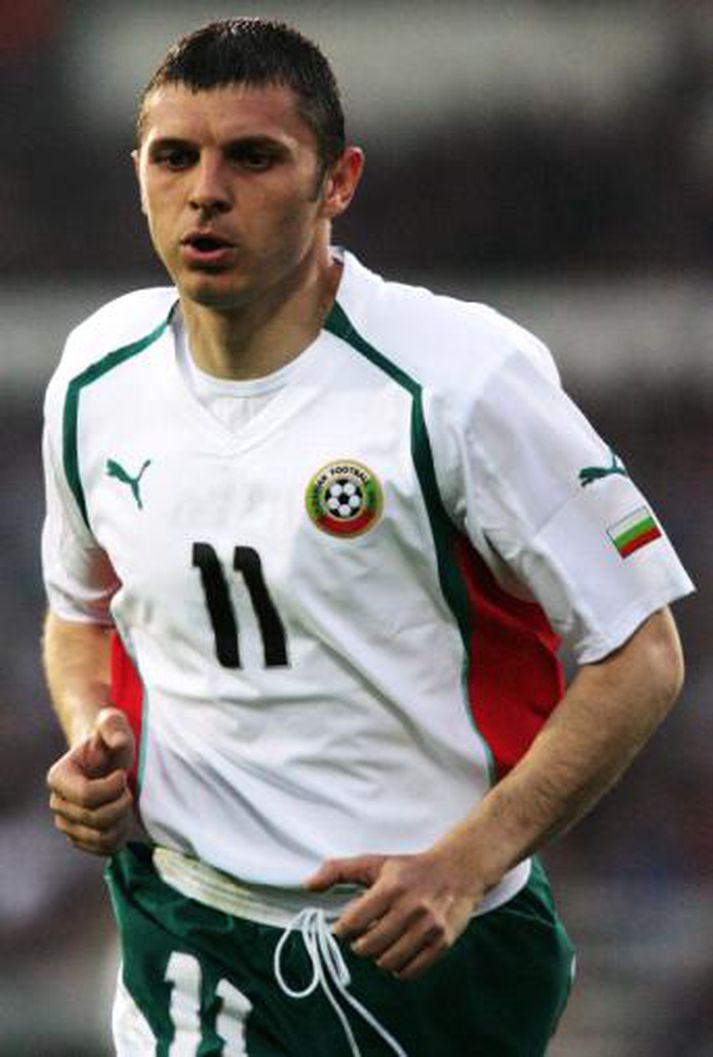 Zdravko Lazarov skoraði fyrra mark Búlgaríu gegn Finnlandi.