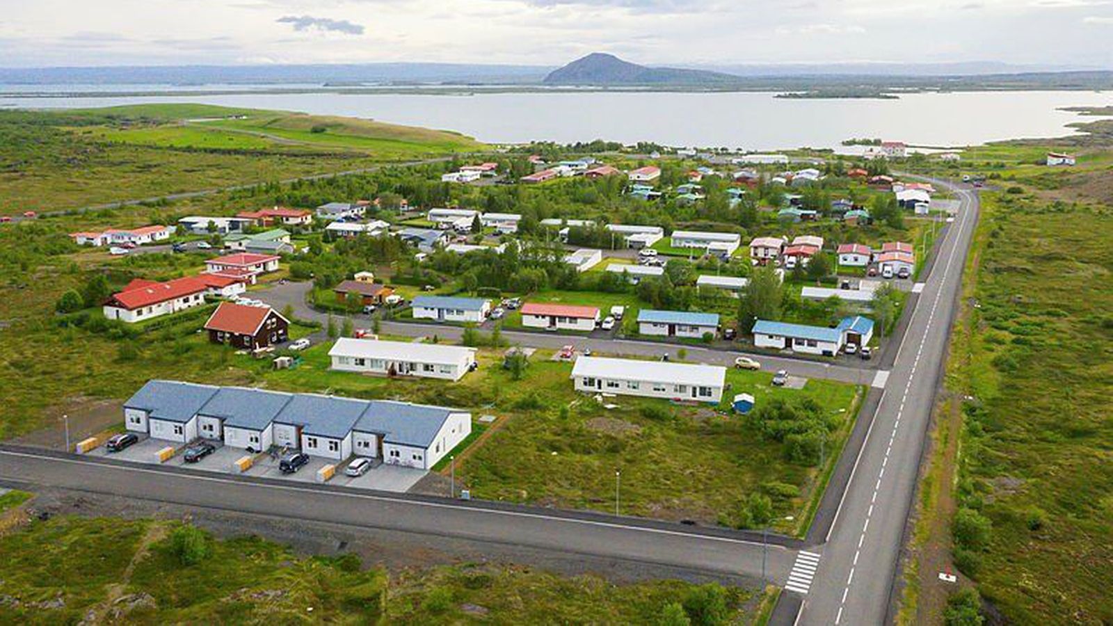 Betur fór en á horfðist á Mý­vatni: Lenti á þvervegi og tókst á loft