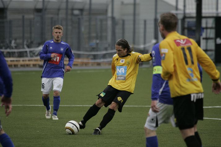 Jóhannes Karl í leik með ÍA