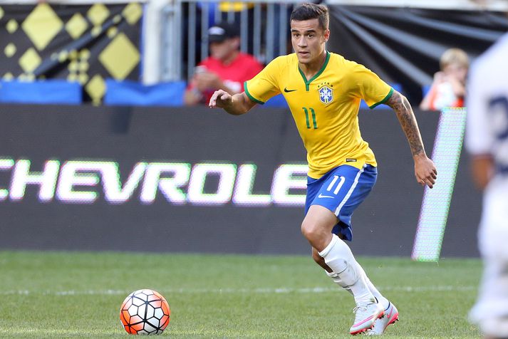 Coutinho í leik með brasilíska landsliðinu.