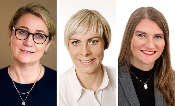 Anna Gunnhildur Ólafsdóttir, Ingibjörg Ólafsdóttir og Sylvía Ólafsdóttir.