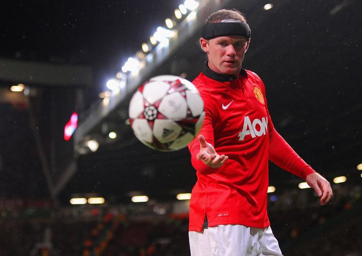 Rooney í leiknum gegn Leverkusen.