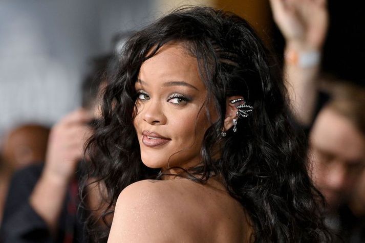 Rihanna var glæsileg á frumsýingu myndarinnar.