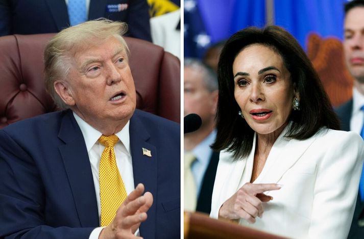 Donald Trump og Jeanine Pirro.