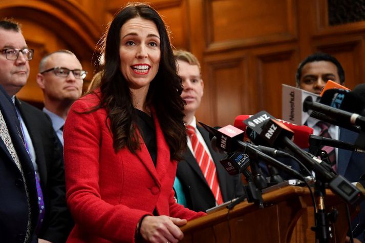 Jacinda Ardern tók við formennsku í Verkamannaflokknum í upphafi síðasta mánaðar.