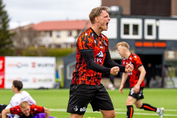 Máni Austmann skoraði tvennu.
