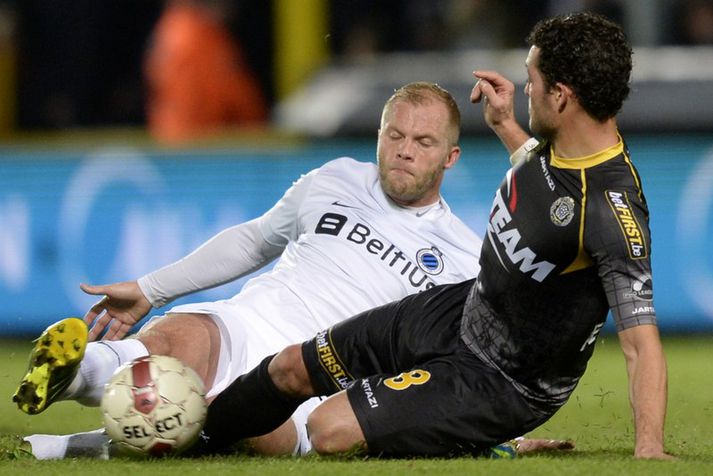Eiður Smári í leiknum gegn Lokeren um helgina.