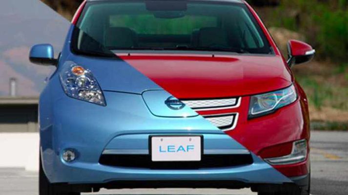 Chevrolet Volt og Nissan Leaf.
