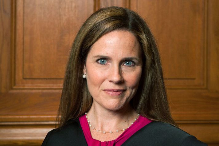 Amy Coney Barrett verður tilnefnd til Hæstaréttar Bandaríkjanna á morgun af Donald Trump Bandaríkjaforseta.