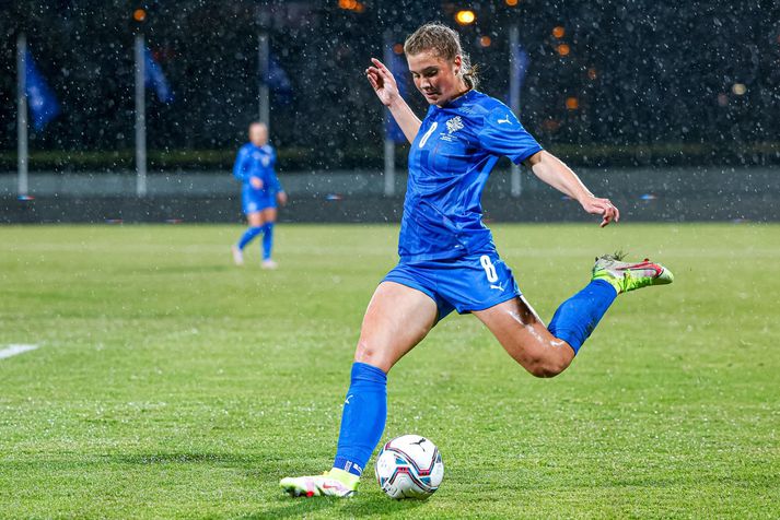 Karólína Lea Vilhjálmsdóttir er að jafna sig af löngum meiðslum.