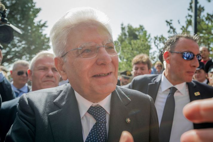 Sergio Mattarella forseti Ítalíu.