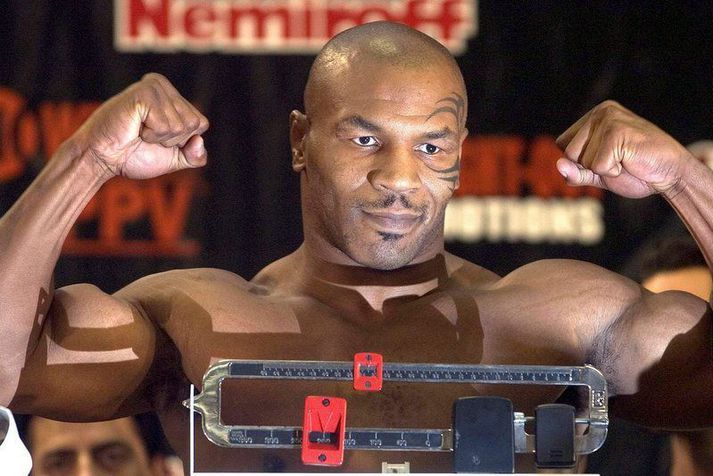 Mike Tyson var á hápunkti ferils síns þegar hann mætti í dýragarðinn í New York.