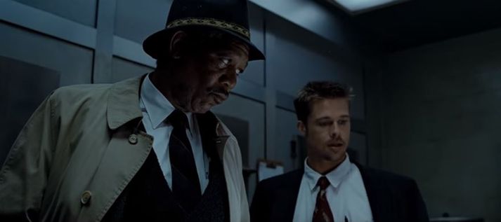 Morgan Freeman og Brad Pitt fóru á kostum í myndinni.