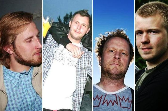 Ágúst Bent, Steindi Jr, Halldór Gylfason og Sólmundur Hólm.
