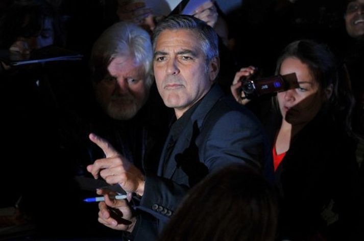 George Clooney er að kynna nýja mynd sína.