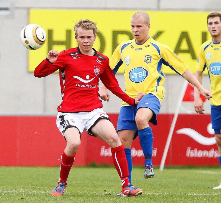 Indriði Áki Þorláksson í leik með Val.