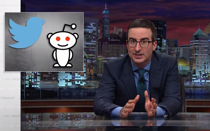 John Oliver stjórnandi Last Week Tonight.