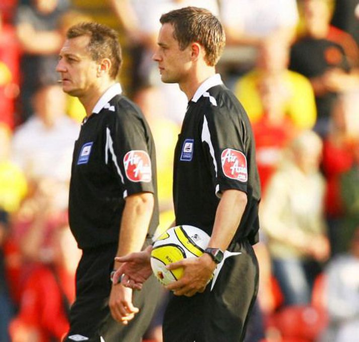 Stuart Atwell eftir leik Watford og Reading.