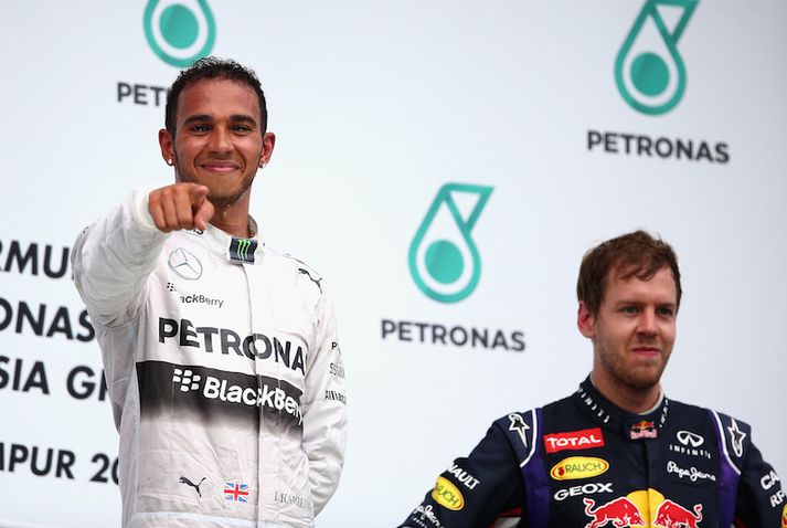 Hamilton og Vettel á verðlaunapalli í Malasíu