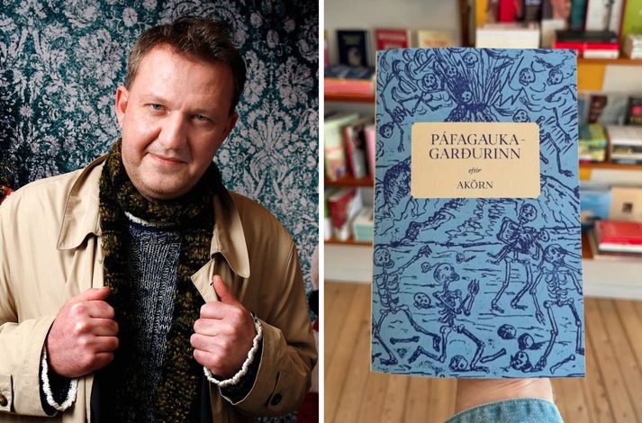 Hermann Stefánsson er skráður sem höfundur Páfagaukagarsðins í lista yfir fyrri verk höfundar í nýútkomnu skáldsögunni Sauðburði. Samt vildi Hermann ekki kannast við verkið þegar blaðamaður heyrði í honum.