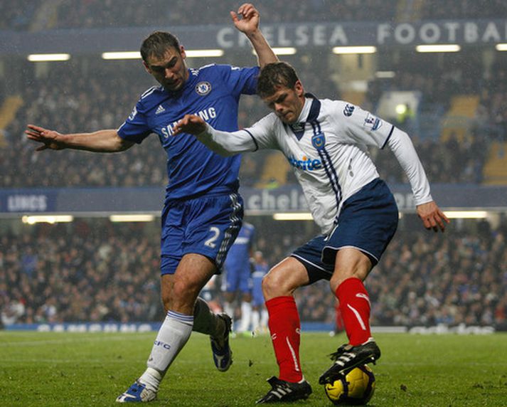 Hermann Hreiðarsson í leik á móti Chelsea á dögunum.
