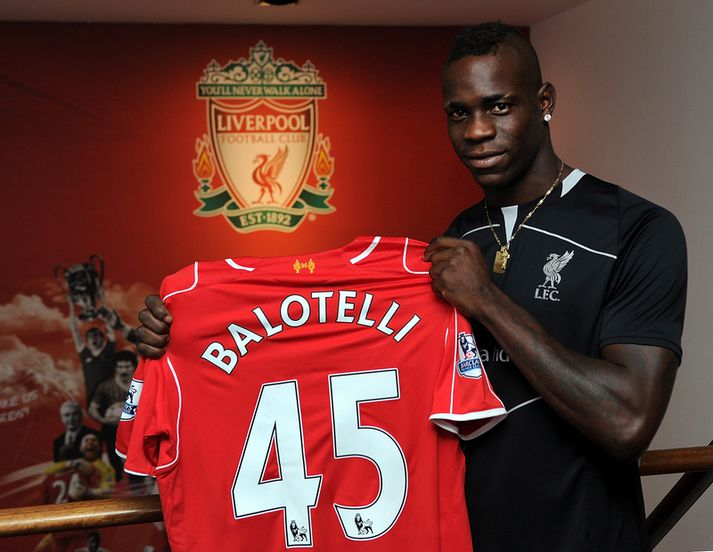 Mario Balotelli verður númer 45 hjá Liverpool