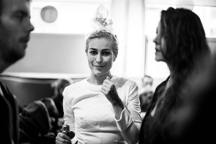 Harpa Einarsdóttir hélt skemmtileg boð í gærkvöldi.