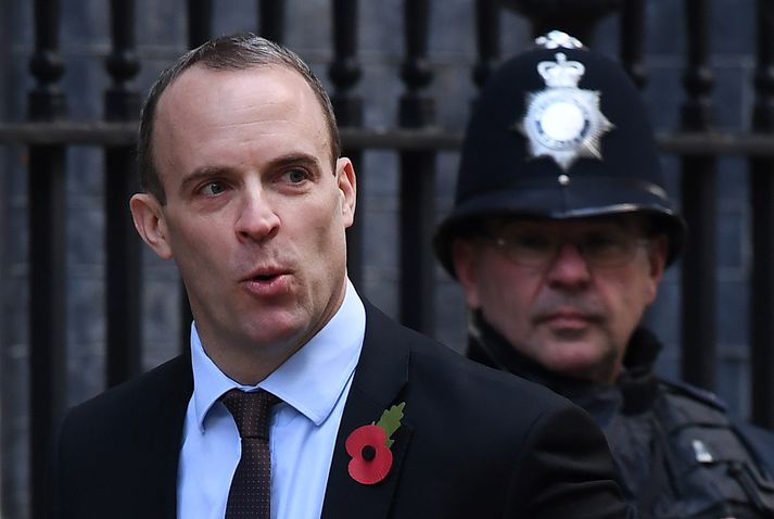 Raab var Brexit-ráðherra í ríkisstjórn Theresu May en er nú utanríkisráðherra Boris Johnson.