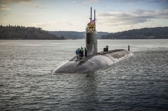 USS Connecticut við sjópróf árið 2016.