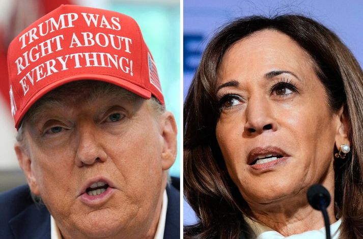 Donald Trupm og Kamala Harris.