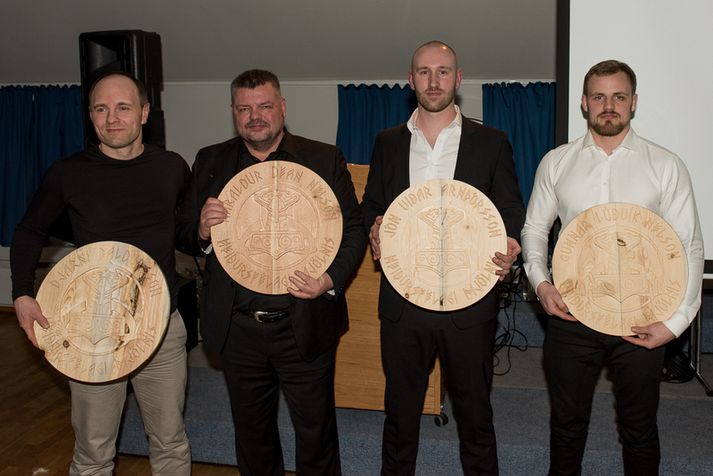 Frá vinstri: Bjarni Baldursson, Haraldur Dean Nelson, Jón Viðar Arnþórsson og
Gunnar Nelson.
