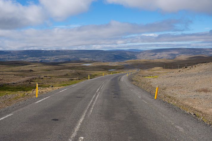 Vegfarendum sem ætla yfir Hálfdán ber að fara að öllu með gát, vindur í hviðum getur náð 25 metrum á sekúdnu. 