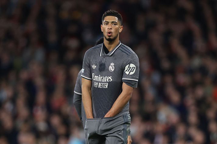 Jude Bellingham og félagar þurfa að vinna upp þriggja marka forskot Arsenal á morgun en eru staðráðnir í að gera það.