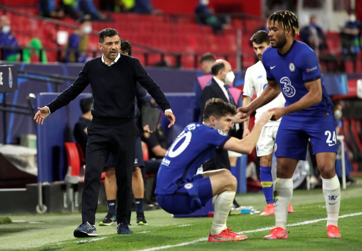 Reece James og Christian Pulisic eru komnir í undanúrslit Meistaradeildar Evrópu með Chelsea.