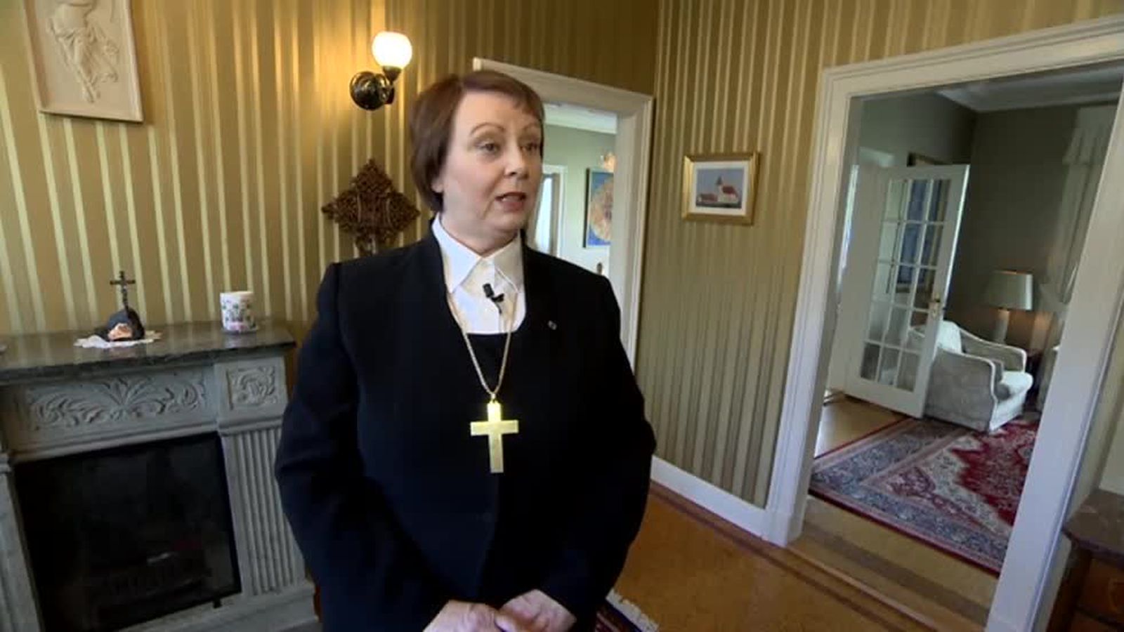 Heimsókn Agnes M. Sigurðardóttir biskup Sjónvarp Vísir