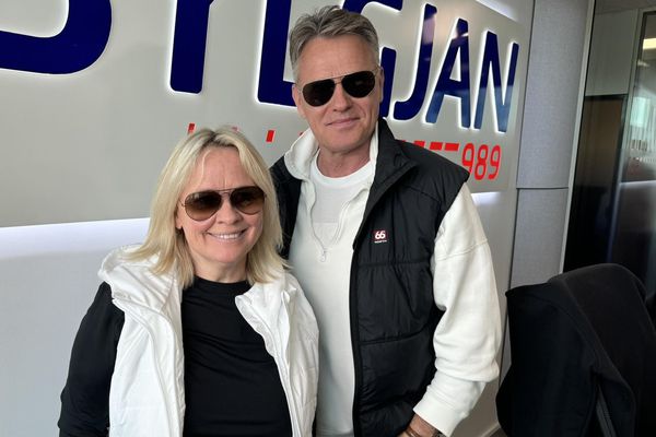 Grétar og Sigga mættu í stíl eins Watney systur